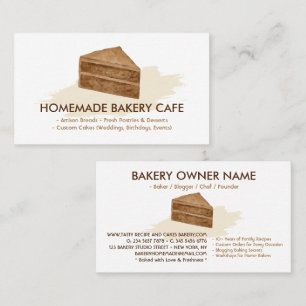 Tarjeta De Visita Galletas de pastelero Bodas Cumpleaños Panadería M