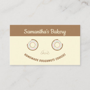 Tarjeta De Visita Galletas Dulces Donut Dulces