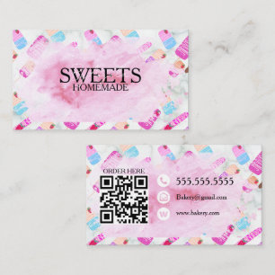 Tarjeta De Visita Galletas Pretzels Panadería Golosinas