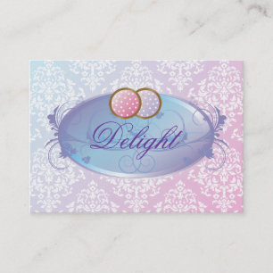 Tarjeta De Visita galletas púrpuras del placer 311-Dreamy