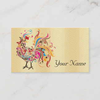 Tarjeta De Visita Gallo enrrollado
