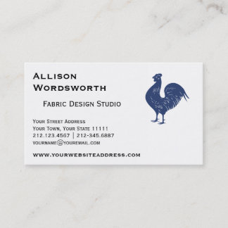 Tarjeta De Visita Gallo púrpura orgulloso