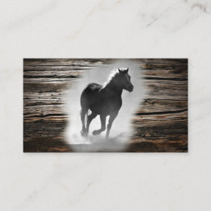 Tarjeta De Visita Gallopaje de caballos salvajes