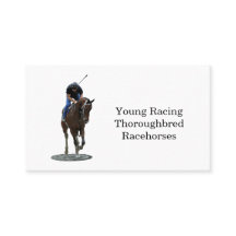 Galloping Thoroughbred Horse Business Card