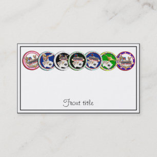 Tarjeta De Visita Galore de fichas de póquer