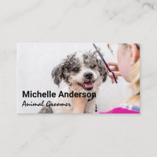Tarjeta De Visita Ganadero Cortando el pelo de perro