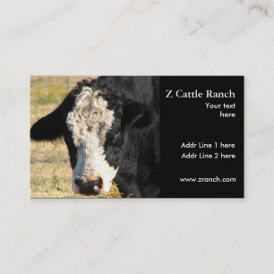 Tarjeta De Visita Ganado de Bull