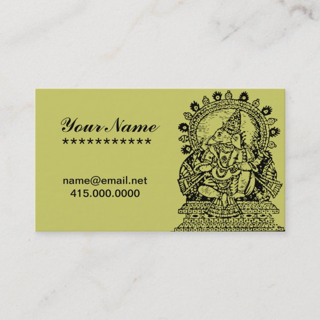 Tarjeta De Visita Ganesh (Anverso)