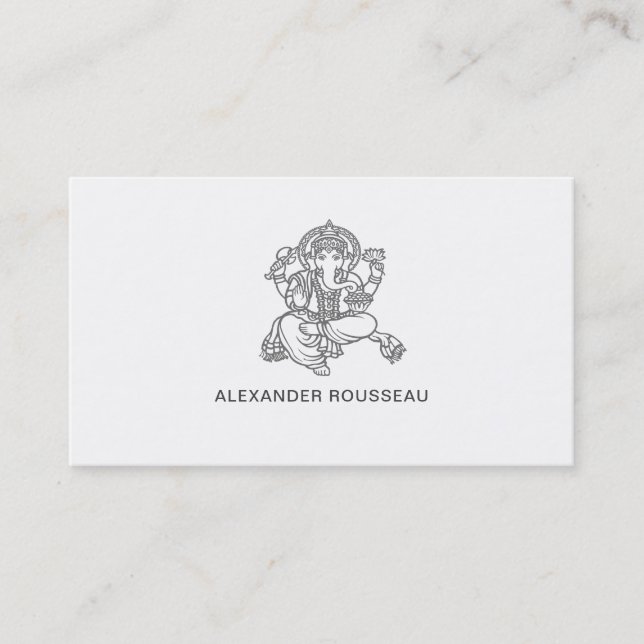 Tarjeta De Visita Ganesh Business Card (Anverso)