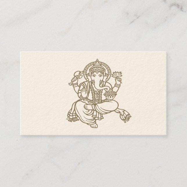 Tarjeta De Visita Ganesh Business Card (Anverso)
