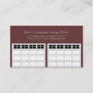 Tarjeta De Visita Garage Door Company