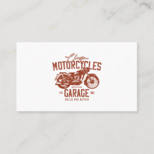 Tarjeta De Visita garaje de motocicletas