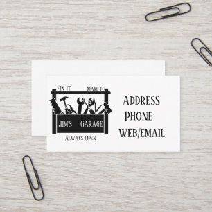Tarjeta De Visita Garaje personalizado