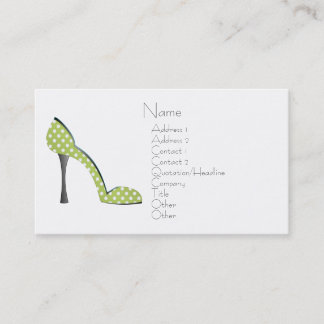 Tarjeta De Visita Garden Fiesta Shoe