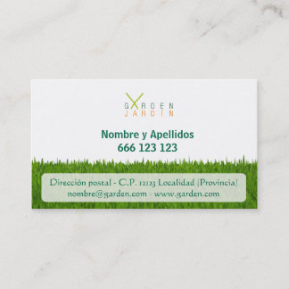 Tarjeta de visita Garden_jardín