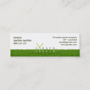 Tarjeta de visita Garden_jardín 76x25mm