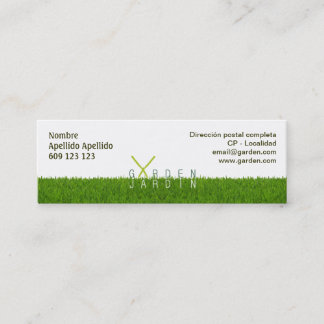 Tarjeta de visita Garden_jardín 76x25mm