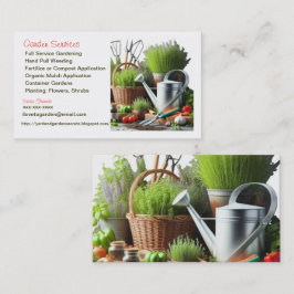 Tarjeta De Visita Garden Services / Gardener Business Card