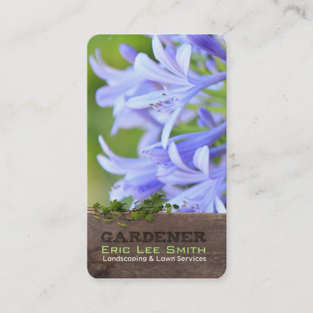 Tarjeta De Visita Gardener (Anverso)