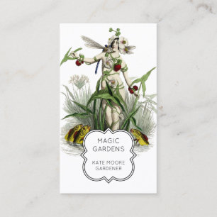 Tarjeta De Visita Gardener Enchanted Fairy Pond