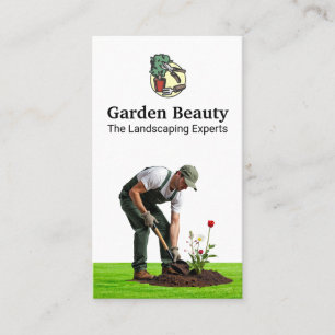 Tarjeta De Visita Gardener   Herramientas de paisajismo