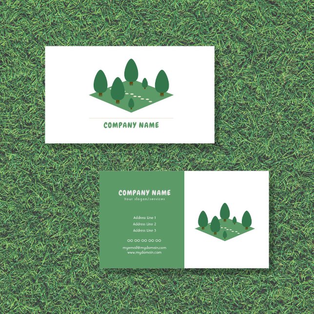 Tarjeta de visita Gardener & Landscaper (Gardener & Landscaper Business Card)