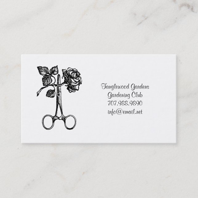 Tarjeta De Visita Gardeners Club (Anverso)