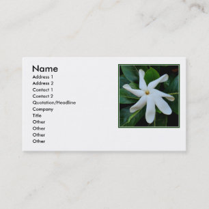 Tarjeta De Visita Gardenia de Tiare Tahitian