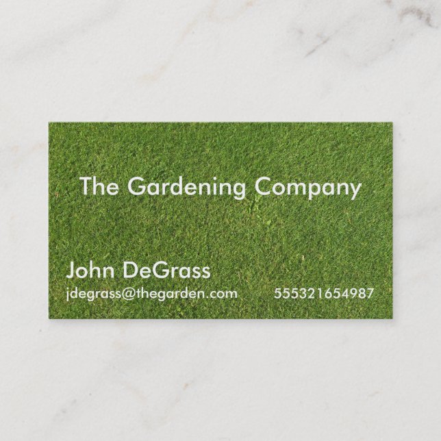 Tarjeta De Visita Gardening Services (Anverso)