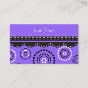 Tarjeta De Visita Garland ARTdeco blanco negro + tu color de fondo