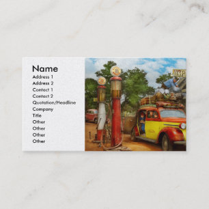 Tarjeta De Visita Gasolinera - entrega fresca a la ciudad 1940 de la