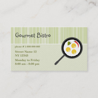 Tarjeta de visita gastrónoma de los bistros