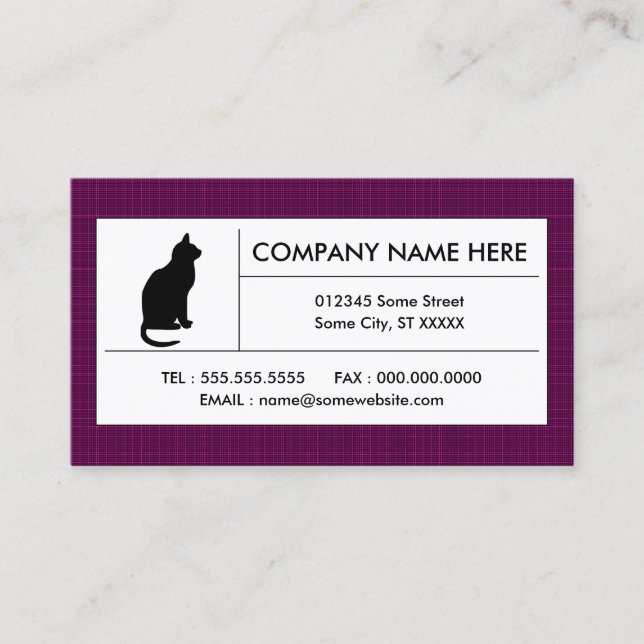 Tarjeta De Visita gatito (Anverso)
