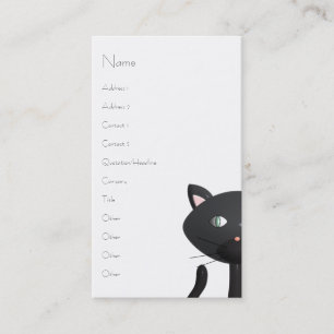 Tarjeta De Visita Gatito en París