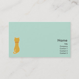 Tarjeta De Visita Gatito - negocio