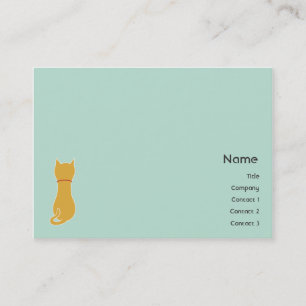 Tarjeta De Visita Gatito - rechoncho