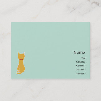 Tarjeta De Visita Gatito - rechoncho