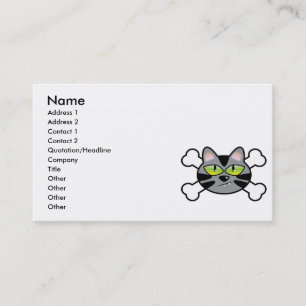Tarjeta De Visita gatitos de actitud y cruces
