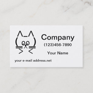 Tarjeta De Visita Gato ASCII