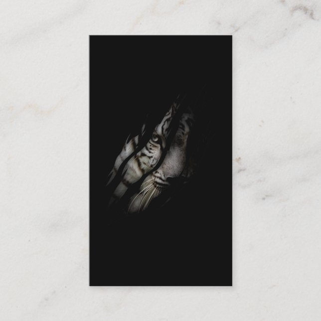 Tarjeta De Visita Gato de animal salvaje de Safari salvaje de la esp (Anverso)