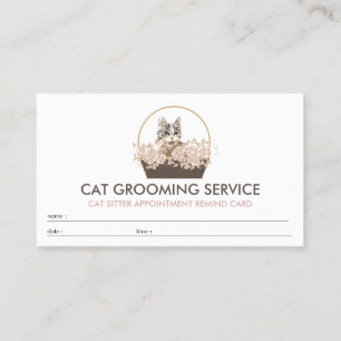 Tarjeta De Visita Gato de Cita