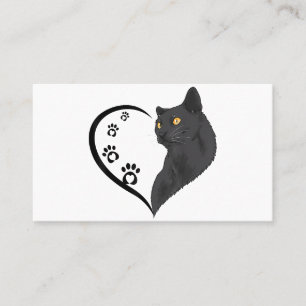 Tarjeta De Visita Gato De Gato De Camiseta Camisetas De Mujeres Chic