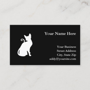 Tarjeta De Visita Gato de la Casa Blanca