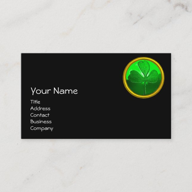 TARJETA DE VISITA GATO DEL DÍA DE SAN PATRICK CON CERVEZA IRLANDESA  (Anverso)