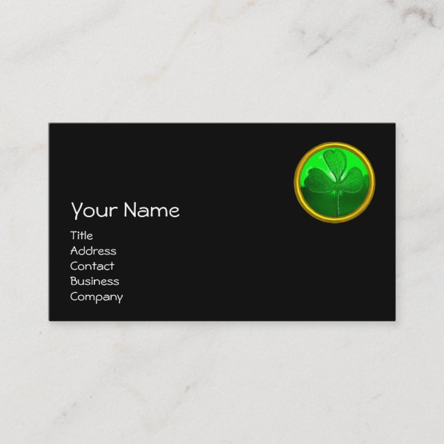 TARJETA DE VISITA GATO DEL DÍA DE SAN PATRICK CON CERVEZA IRLANDESA  (Anverso)