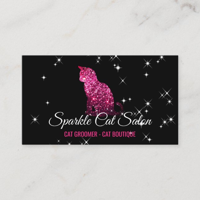 Tarjeta De Visita Gato Glitz Glam Starlust (Anverso)