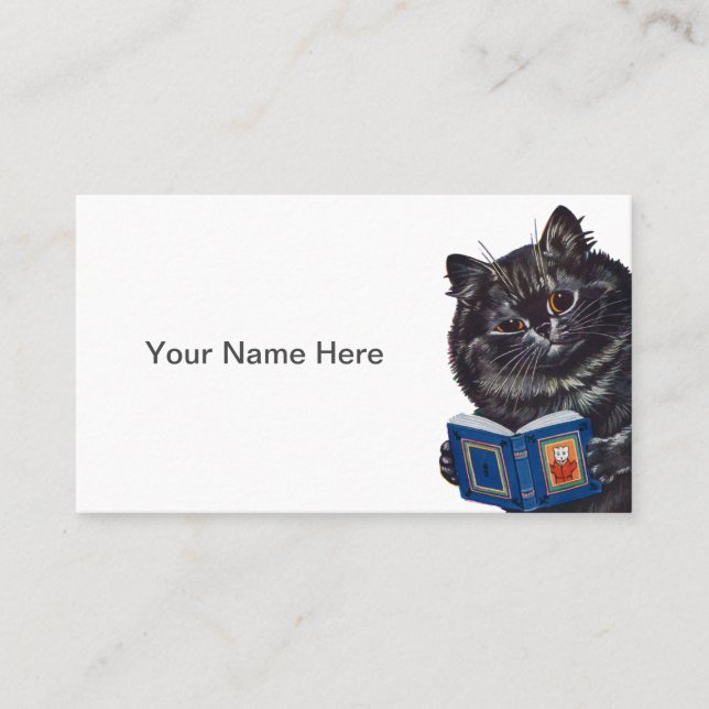 Tarjeta De Visita Gato gracioso personalizado (Anverso)