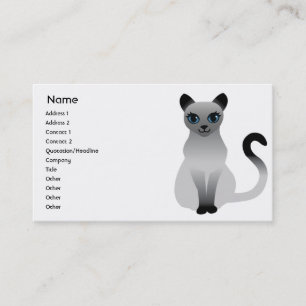 Tarjeta De Visita Gato - negocio