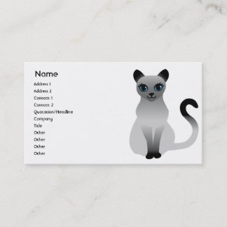 Tarjeta De Visita Gato - negocio