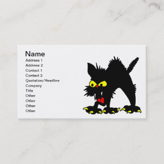 Tarjeta De Visita Gato negro